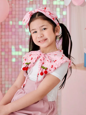 Cherry Set (Salome Collar and Double Bow Headband)