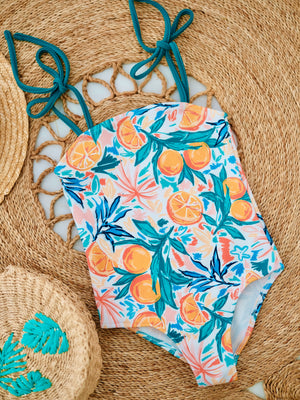 Millicent Swimmies | Orange Print