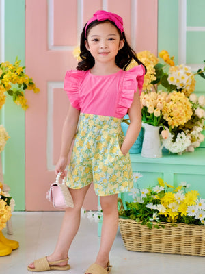 Nellie Playsuit | Pink and Floral