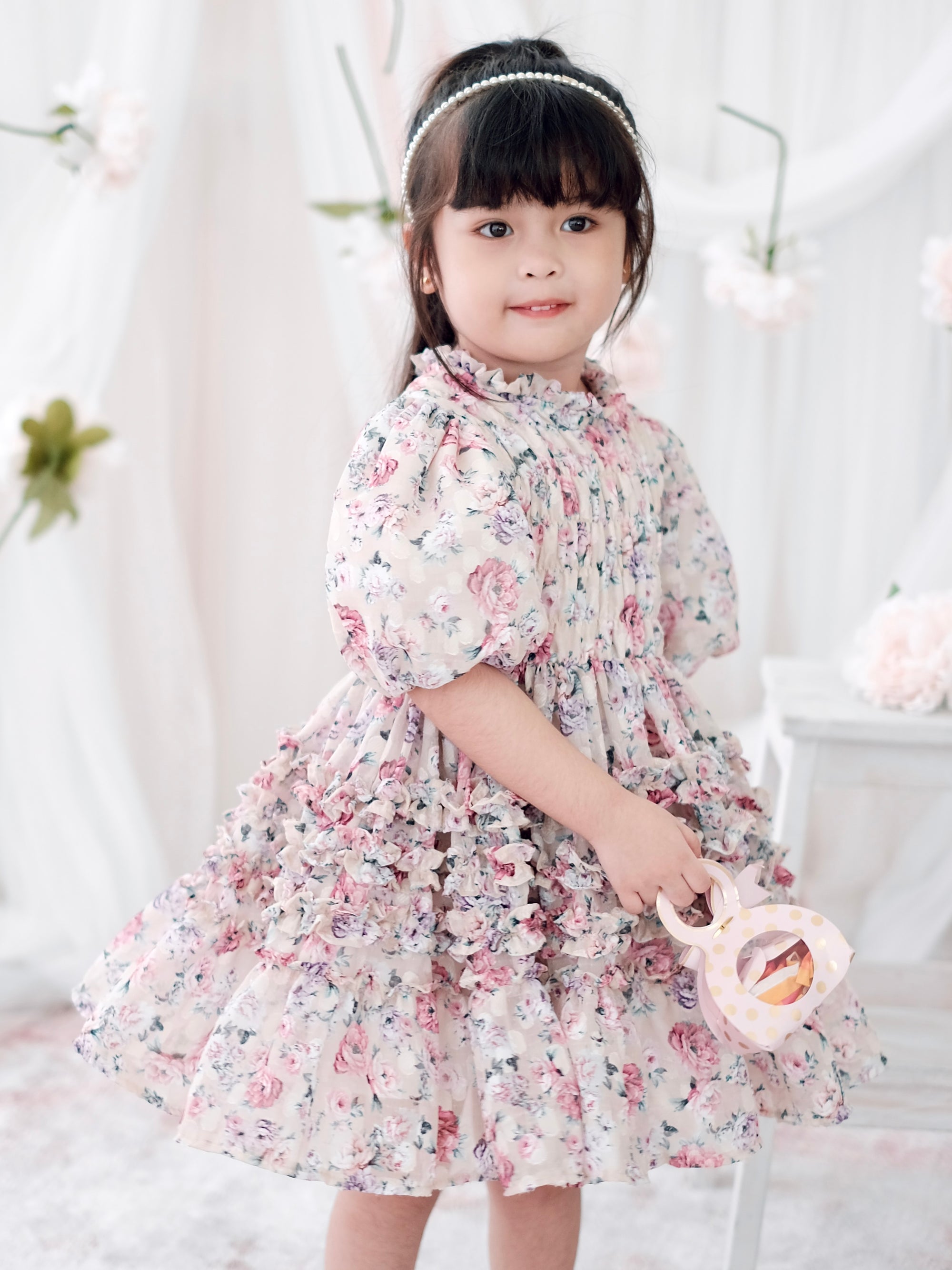 Sabrina Mini Floral Dress | Pink