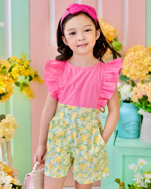 Nellie Playsuit | Pink and Floral