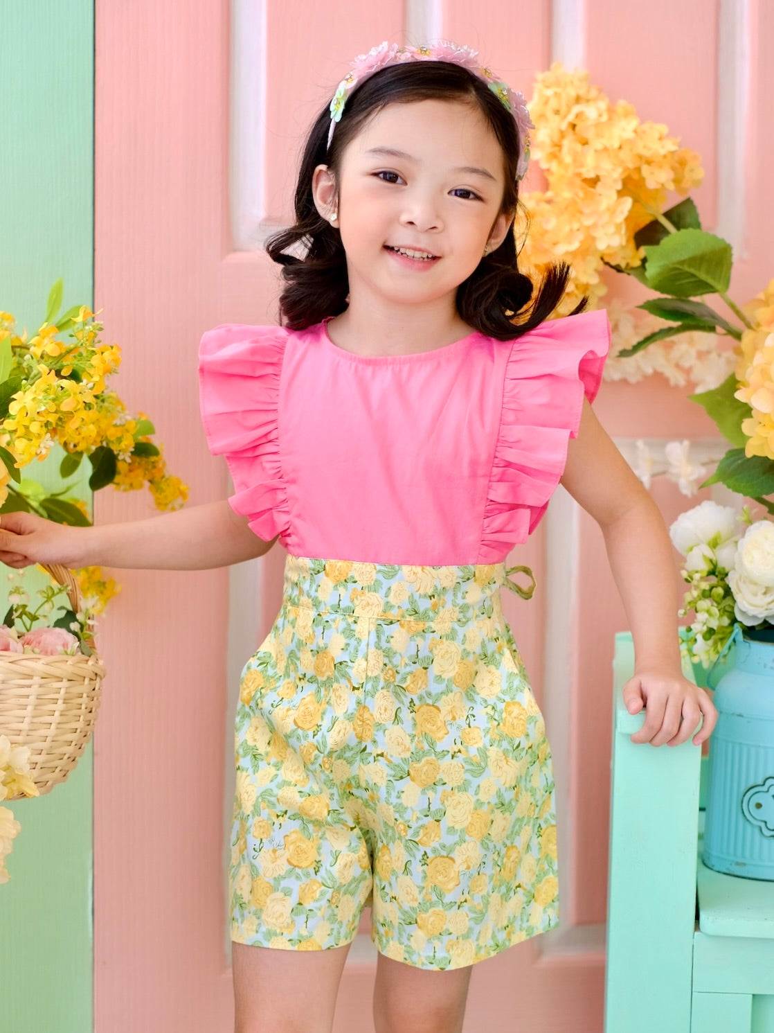 Nellie Playsuit | Pink and Floral