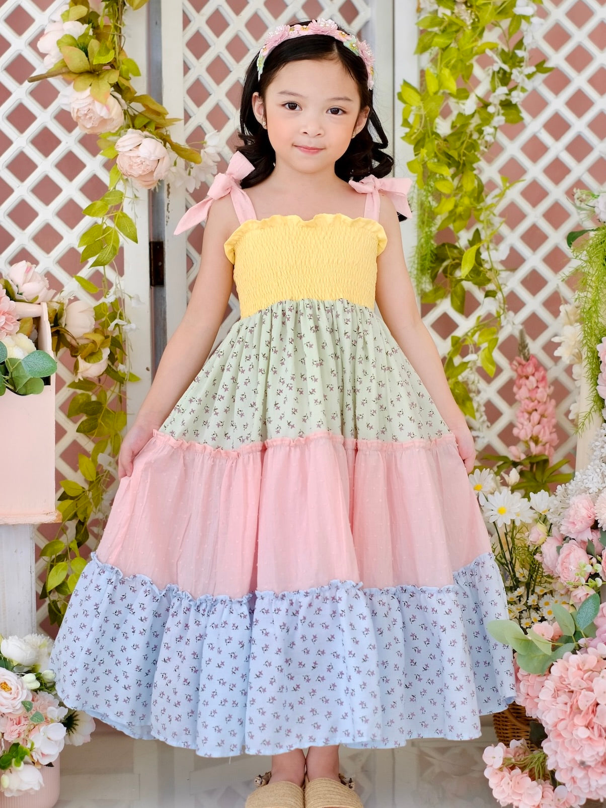 Eden Midi Dress | Pastels and Florals