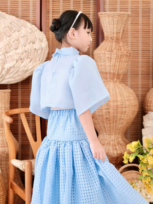 Sinag Kamisa Top | Baby Blue