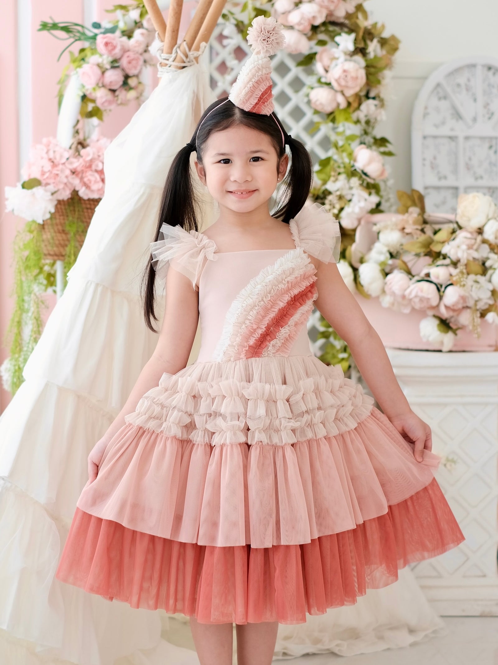 Winslow Tutu Dress in Terracotta