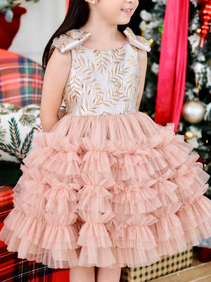 Madeline Tutu Dress in Bisque