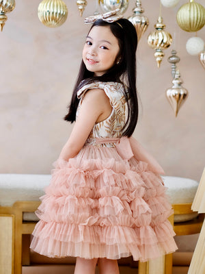 Madeline Tutu Dress in Bisque