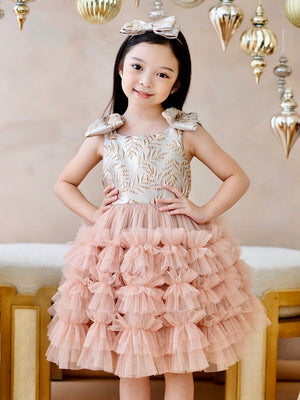 Madeline Tutu Dress in Bisque