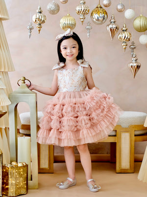 Madeline Tutu Dress in Bisque