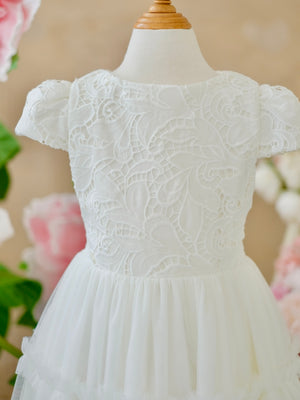 Iveline Lace Tutu Dress | Long Midi