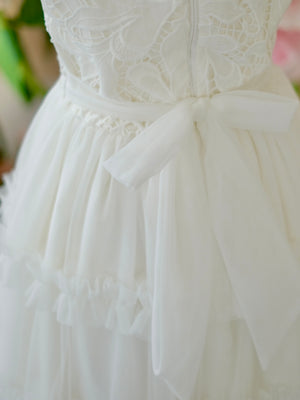Iveline Lace Tutu Dress | Long Midi