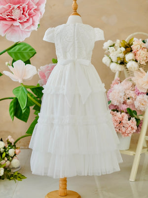Iveline Lace Tutu Dress | Long Midi