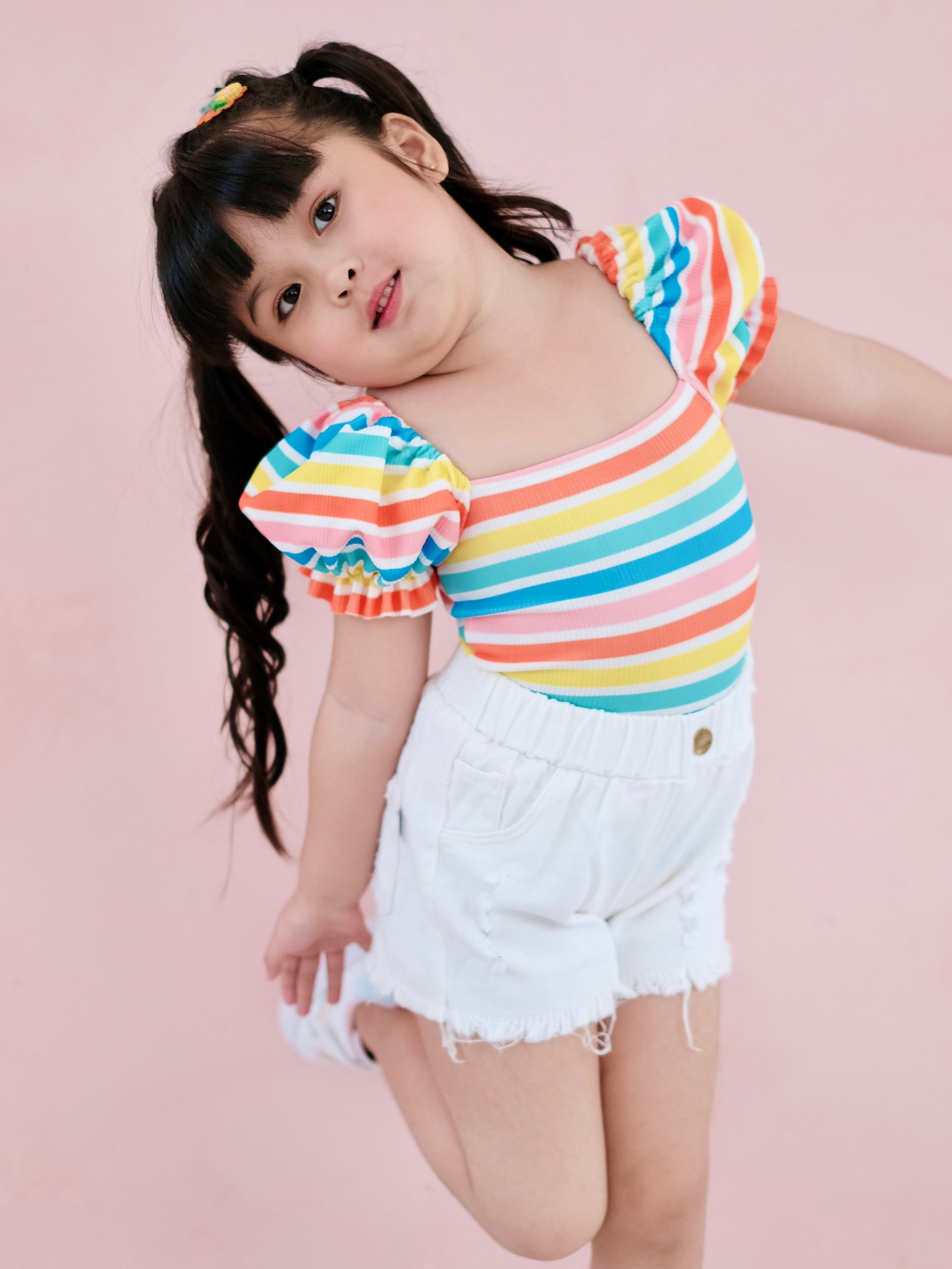 Ceara Bodysuit | Limited Edition Rainbow Stripes