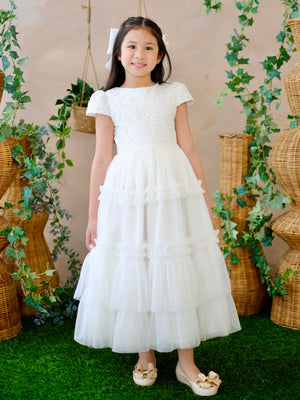Iveline Lace Tutu Dress | Long Midi