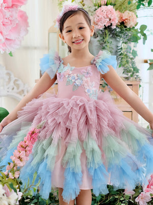 Laurette | Floral Fairy Tutu Set with Headband
