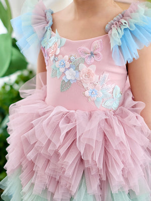 Laurette | Floral Fairy Tutu Set with Headband