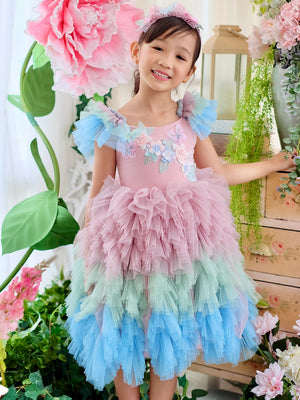 Laurette | Floral Fairy Tutu Set with Headband