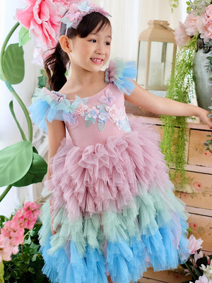 Laurette | Floral Fairy Tutu Set with Headband