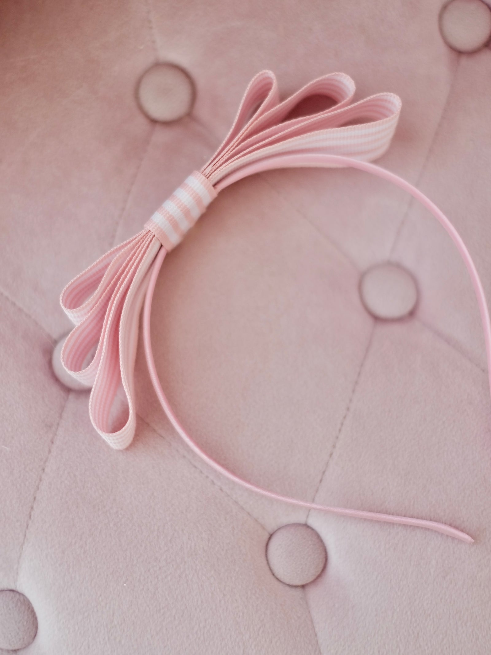 Striped Bow Headband