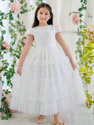 Iveline Pearl Tutu Dress | Long Midi