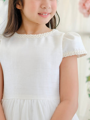 Iveline Pearl Tutu Dress | Long Midi