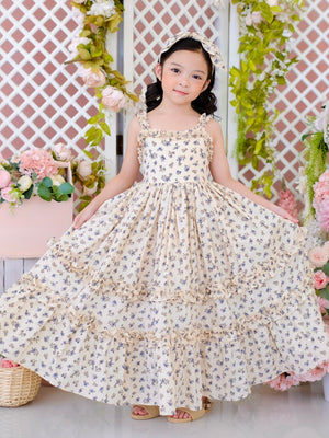 Ingrid Long Midi in Vintage Rose