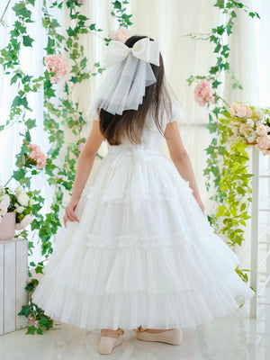 Iveline Pearl Tutu Dress | Long Midi