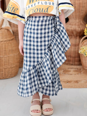 Amparo Linen Wrap Skirt