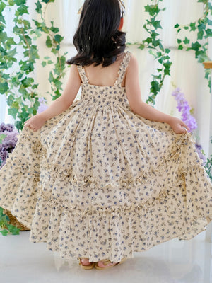 Ingrid Long Midi in Vintage Rose