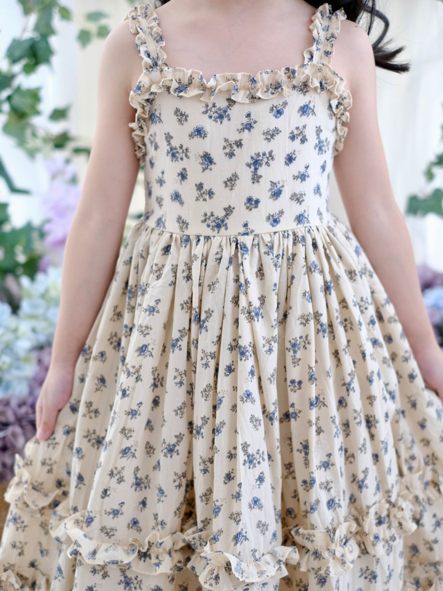 Ingrid Long Midi in Vintage Rose