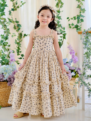 Ingrid Long Midi in Vintage Rose