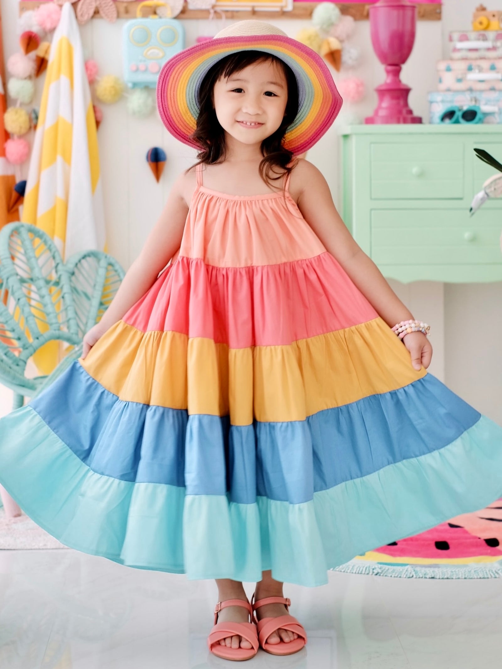 Rumi Dress | Rainbow