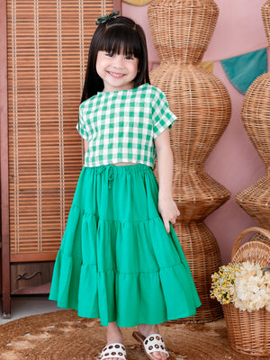 Minka Set | Gingham Linen Top and Skirt
