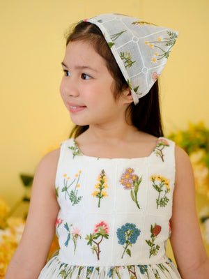 Embroidered Bandana Headwrap