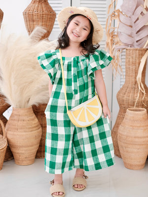 Kaia Linen Jumpsuit | Set with Sash