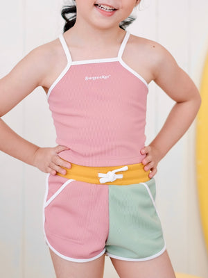 Ringer Shorts | Yellow, Mint, Pink