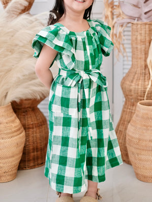 Kaia Linen Jumpsuit | Set with Sash