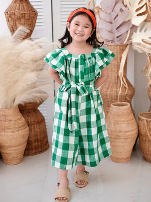 Kaia Linen Jumpsuit | Set with Sash