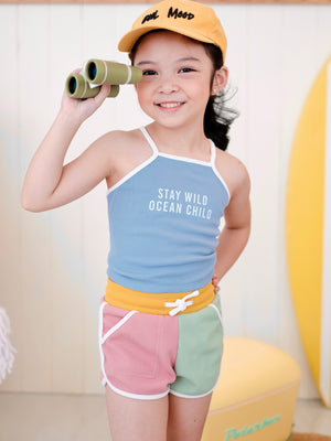 Ringer Shorts | Yellow, Mint, Pink