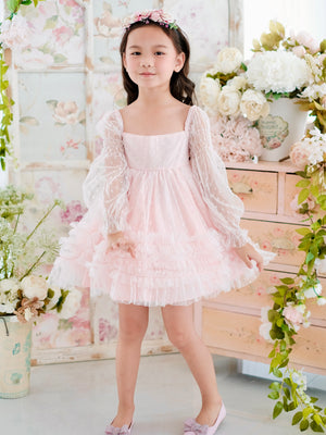 Paisley Doll Dress in Misty Pink