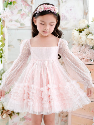 Paisley Doll Dress in Misty Pink