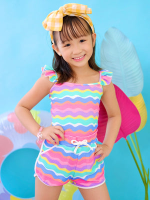 Soleil Bodysuit | Rainbow Wave