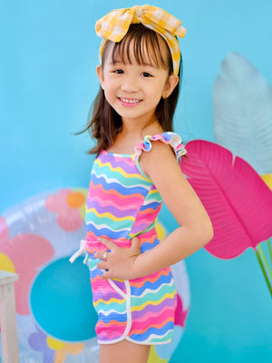 Soleil Bodysuit | Rainbow Wave