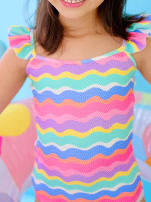 Soleil Bodysuit | Rainbow Wave