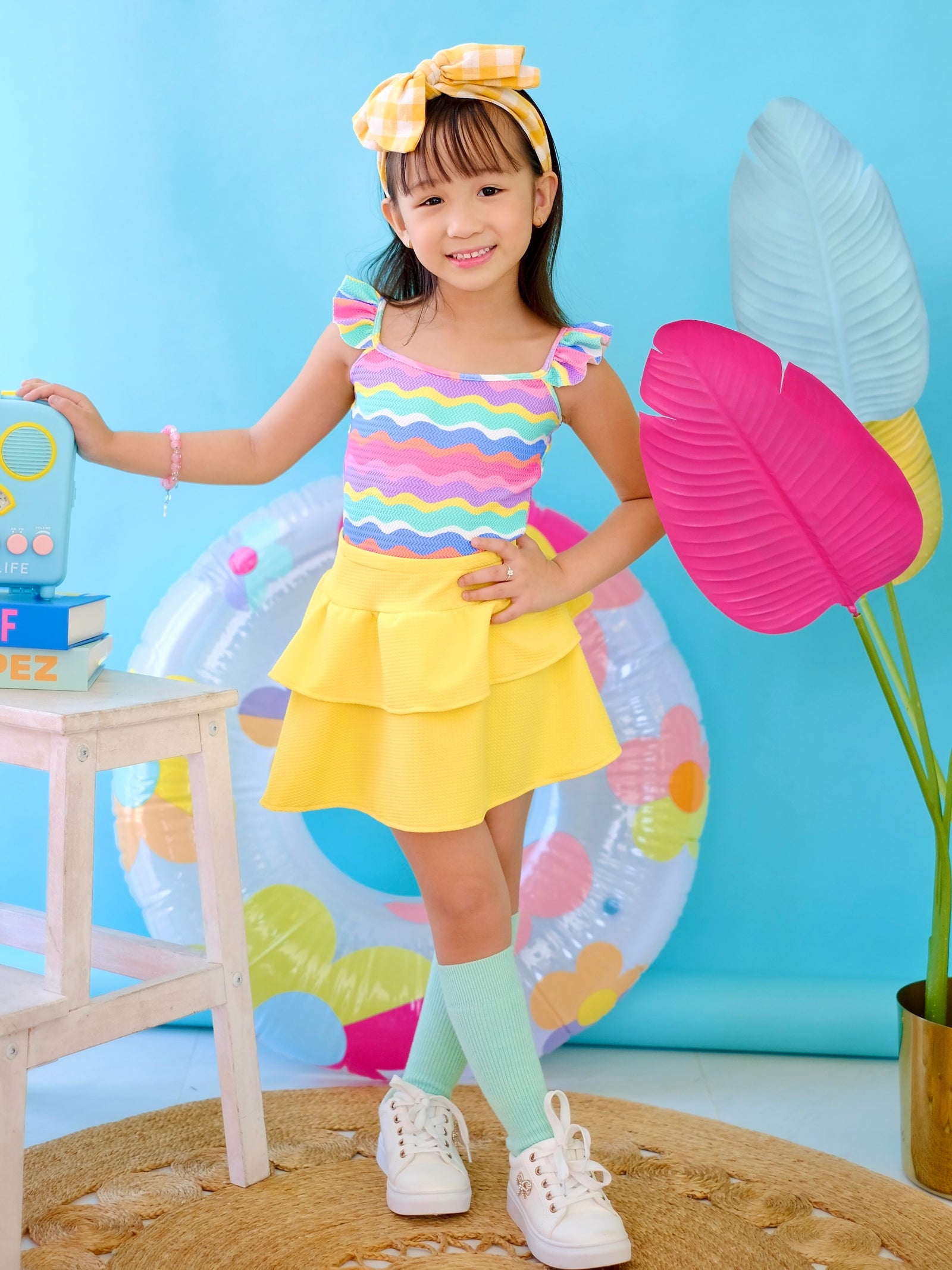 Soleil Bodysuit | Rainbow Wave