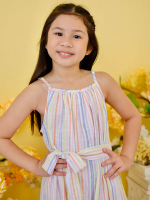 Sola Linen Jumpsuit with Sash