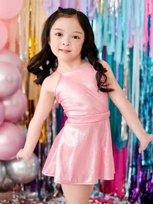 Pink Sparkle Skater Skirt