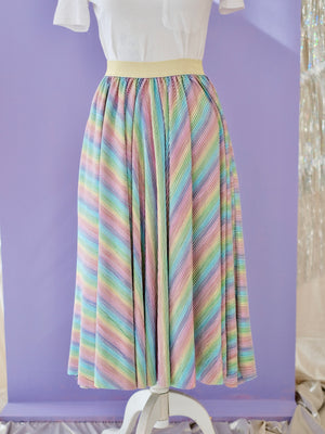 Rainbow Pleated Skirt | Women
