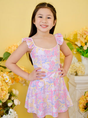 Soleil Bodysuit & Skirt Set in Pink