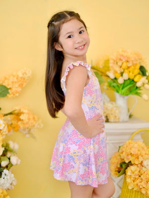 Soleil Bodysuit & Skirt Set in Pink